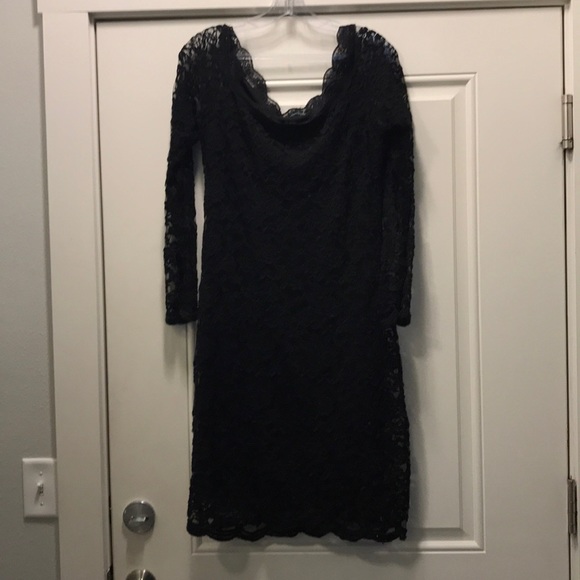 maurices black lace dress